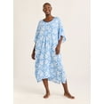 thumbnail image 2 of Joyspun Women’s Sleepwear Woven 46” Caftan Nightgown, S-4X, 2 of 5