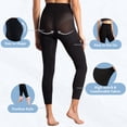 thumbnail image 4 of Medias de compresión +MD para mujer, sin pies, negras, talla M, 4 of 6
