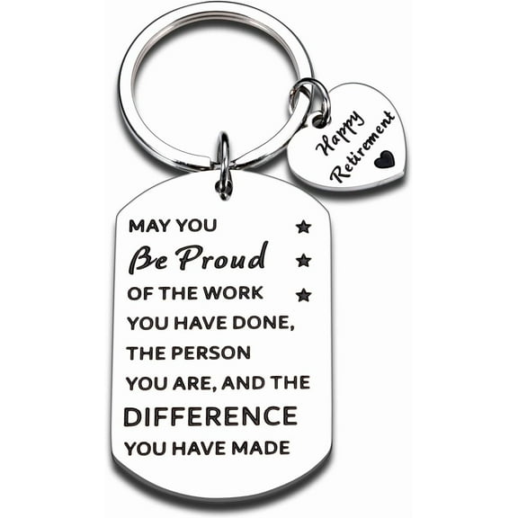 Retirement Gifts for Women Men, Retirement Keychain, Happy Retirement Gifts for Coworker, Boss, Leader, Teacher Nurse Male Female Leaving Gifts for Colleague, Employee Retirement Gifts