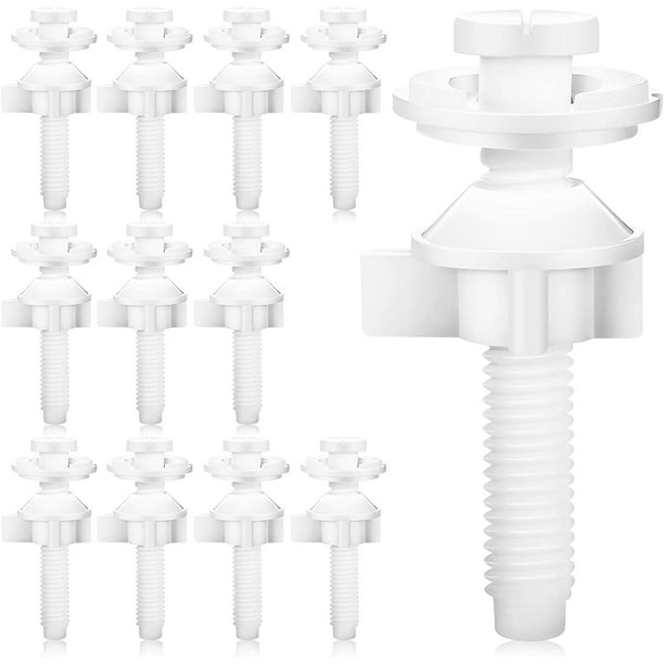 12 Pieces Toilet Seat Parts Including Toilet Bolt Screws, Toilet Nuts
