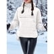 thumbnail image 5 of Chaqueta Acolchada Oversize para Mujer, Estilo Dolman, con Capucha, Larga, Cálida y Estilo Top S, 5 of 7