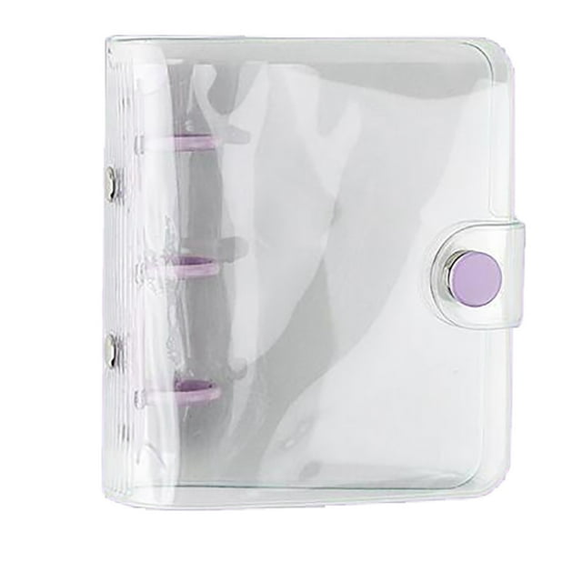 Classeur pour Ordinateur Portable, Classeur Transparent en PVC avec Sac de Rangement Design Surélevé
