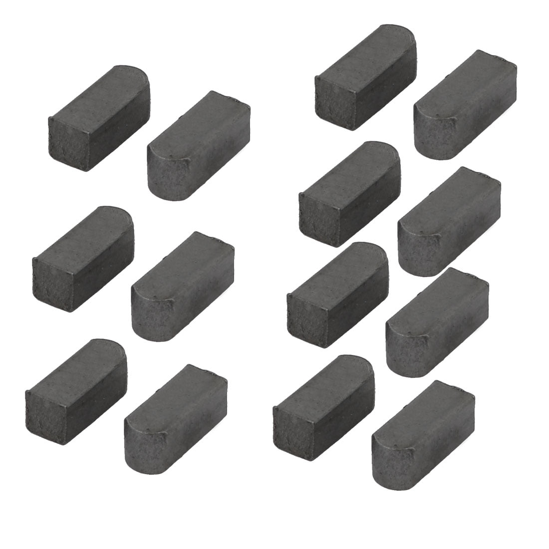 Unique Bargains 10mmx4mmx4mm Carbon Steel Key Stock Keystock Gray 14pcs