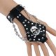 thumbnail image 2 of Anillo Brazalete de Cuero Yuyangstore 2x Punk Skull Novedad Joyería Mujer Biker Negro, 2 of 8