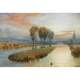 thumbnail image 2 of Myles Birket Foster 24x18 Gold Ornate Framed and Double Matted Museum Art Print Titled - Reed Gatherers, 2 of 4
