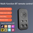 thumbnail image 3 of Cámara Autótimas Portátil Botón Obturador Controlador Selfie Stick Control Universal Remoto Compatible Con Dientes 9 Teclas para Azul, 3 of 9