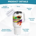 thumbnail image 4 of 40 Oz Car Handle Water Bottle Water Cup Water Bottle Water Jug Coffee Cup Travel Water Bottle Cartoon Cute Frog, 4 of 8