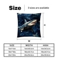 thumbnail image 5 of Starry Shark Throw Pillow Covers Set of 2 with Unique Patterns | Chair Pillow Covers in 16x16, 18x18, 20x20 inches | Pillow Inserts Included |for Every Occasion, 5 of 6