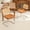 CamelBrown-2PC, variant on Rattan Dining Chair 2PC, Mid Century Cantilever Corduroy Fabric Desk Chair with Sturdy Chrome Metal Frame, 300lbs Accent Chair, Green