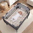 thumbnail image 4 of Baby Trend Lil Snooze Deluxe II Nursery Center Playard in Forest Party Grey, 4 of 16