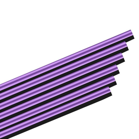 Wakauto PVC air Conditioner Outlet Decoration Strip, 50PCS Air Conditioner Vent Outlet Trim Decoration Strip Car Accessories (Purple)