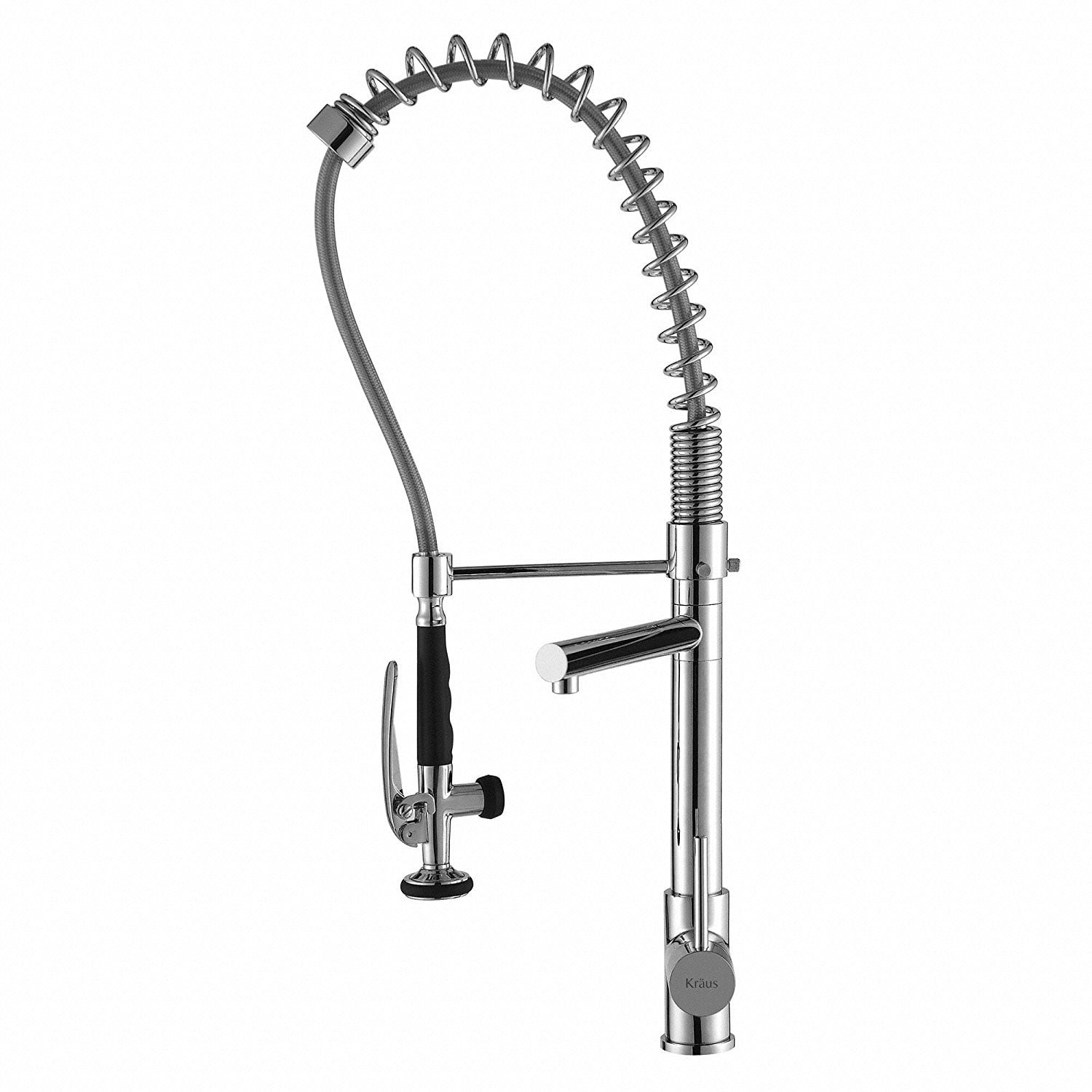 Kraus Kpf 1602 Commercial Style Single Handle Kitchen Faucet With Kraus Kpf 1602 Commercial Style Single Handle Kitchen Faucet With Pull Down Pre Rinse Sprayer