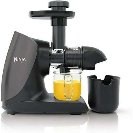 

Restored Ninja JC101 Cold Press Pro Compact Powerful Slow Juicer with Total Pulp Control and Easy Clean Graphite (Refurbished)