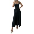 thumbnail image 2 of Michellecmm  Women Sleeveless A-Line Dress Summer Square Neck Party Dress for Beach, 2 of 6