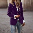 thumbnail image 5 of Xingpeng Women's Stretch Blazer 2026 Fall Business Casual Jacket Long Sleeve Open Front Lightweight Office Work Suit Jacket Purple XXL, 5 of 8