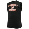 thumbnail image 2 of Men's Black Cincinnati Bengals Big & Tall Muscle Tank Top, 2 of 3