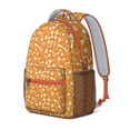 thumbnail image 2 of Yellow Puppy Dog Food Footprints Backpack for School,Cute School Bag,Schoolbag with Adjustable Shoulder Straps & Padded Back,15.3"x11"x6.7", 2 of 6