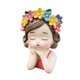 thumbnail image 4 of Maceta de niña, florero, escultura, regalo vívido, decorativo, lindo organizador de plantas Abrigo rosa, 4 of 9