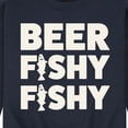 thumbnail image 3 of Instant Message - Beer Fishy Fishy - Men's Crew Neck Fleece Pullover, 3 of 6