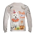 thumbnail image 2 of Trick or Treat West Highland White Terrier Mummy Cosplay Pumpkin Candy Basket All Over Print 3D Sweatshirt Unisex Merch Westie Westy Dog Lover - 12016, 2 of 6