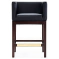 thumbnail image 3 of Manhattan Comfort Kingsley 26" Faux Leather Counter Stool in Black (Set of 2), 3 of 6