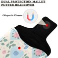 thumbnail image 3 of Haosy Pastel Hearts and Roses Golf Mallet Putter Cover Strong Magnetic Leather Golf Club Headcover Closure, 3 of 7