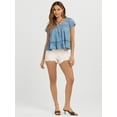 thumbnail image 5 of Jessica Simpson Women's Kamiya Cotton Peplum Hem Blouse, Sizes XS-XL, 5 of 6
