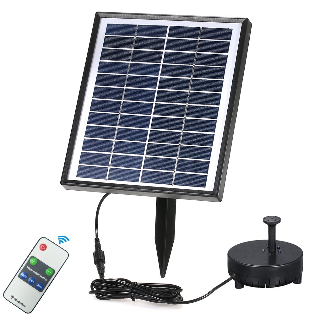 Anself 5W Solar Power Brushless Water Pump Builtin Storage Battery Remote Control Submersible Anself 5W Solar Power Brushless Water Pump Builtin Storage Battery Remote Control Submersible
