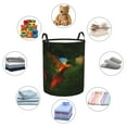 thumbnail image 6 of Balery Hybrid Parrot in the Forest Round Laundry Basket with Handles Waterproof Freestanding Laundry Hamper for Clothes Toys in the Dorm and Family-, 6 of 8