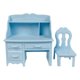thumbnail image 2 of Oficina de diseño en miniatura Baoblaze Azul escritorio de la casa de muñecas, 2 of 8