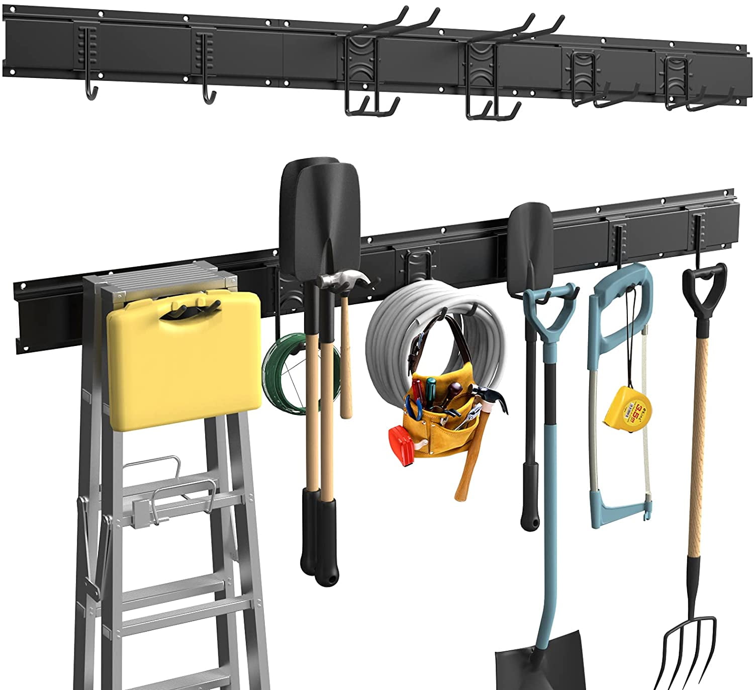 Nuovoware Tool Storage Rack 48 Inch, 9 PCS Wall Mount Tools Home