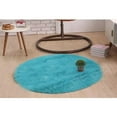 thumbnail image 2 of Alfombra redonda antideslizante de microfibra para baño, absorbente, 80 cm de diámetro, azul Dia. 80cm, 2 of 5