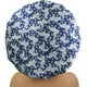 thumbnail image 3 of Shower Cap Terry Cloth Lined EVA Exterior Reusable Triple Layer Waterproof Large Bath Hair Cap for All Hair Hotel Travel, 3 of 5