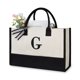 thumbnail image 1 of Bolsa de tela con diseño superior, diseño personalizado, inicial G, 43 x 30 x 20 cm, 1 of 6