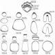 thumbnail image 2 of Newway 21 Pieces/set Diy Clay Earring Earring Mold Handmade Earrings, 2 of 5
