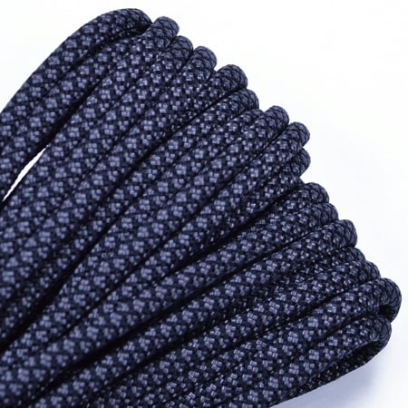50 Feet High Quality Best Durability 550 lb Paracord - Charcoal Diamonds Color - Bored Paracord (Best Rated Prosecco Brands)