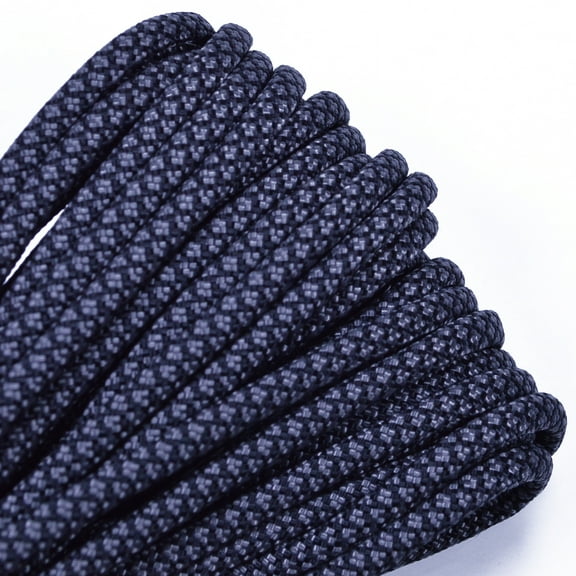 100 Feet High Quality Best Durability 550 lb Paracord - Charcoal Diamonds Color - Bored Paracord Brand
