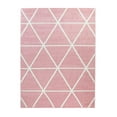 thumbnail image 5 of Low-Pile Area Rug with Modern Geometric Pattern & Pastel Colors in Pink - 2'4" x 4'7" (2'x4'), 5 of 5