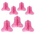 thumbnail image 1 of Adorno colgante HUIANER, campanas rosas en forma de panal de 20 cm y 30 cm, 7 unidades, 1 of 7