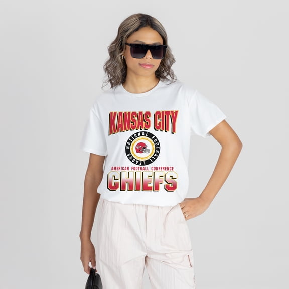 Women's Gameday Couture White Kansas City Chiefs Oversized All-Time Classic Flowy T-Shirt