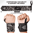 thumbnail image 6 of WYOX 12" Weightlifting Wrist Wraps for Men & Women – Professional Wrist Support with Heavy Duty Thumb Loop, Best for Powerlifting, Bodybuilding, Strength Training & Gym Workouts, 6 of 7
