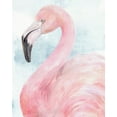 thumbnail image 2 of Parker, Jennifer Paxton 12x14 Black Ornate Wood Framed with Double Matting Museum Art Print Titled - Pink Flamingo Portrait II, 2 of 4
