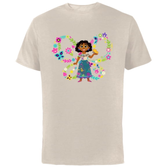 Disney Encanto Mirabel Madrigal Big Butterfly - Short Sleeve Cotton T-Shirt for Adults - Customized-Natural