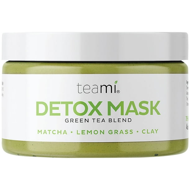 Green Tea Blend Detox Mask Matcha, Lemon Grass & Clay (4 Ounces) - Walmart.com