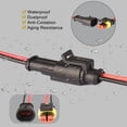 thumbnail image 4 of HUIQIAODS 5Kit 2 Pin Way 18 AWG Car Waterproof Connector Plug Wire 1.5mm Series Terminal Connector-5 Pack (5 Kit 2 Pin), 4 of 4