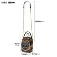 thumbnail image 2 of FORMRS Crossbody Bag for Women Quilted Travel Shoulder Cell Phone Purse with Chain Strap Handbag, Blue Geometric Eagle, 2 of 7