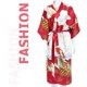 thumbnail image 4 of Long Kimono Bathrobe Sleepwear Artificial Silky Bathrobe Cardigan Nightgown, 4 of 4