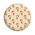 thumbnail image 4 of Spare Tire Cover, Ice Cream No.9010 Wheel Cover Tire Covers For Trailers Car Truck Camper Universal Tire Covering Fits Diameter14"-17", 4 of 4