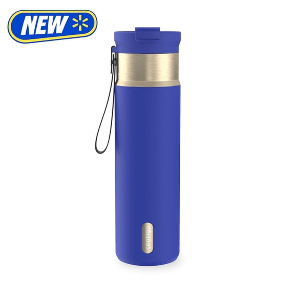 Contigo DualSip 24 oz Leakproof Insulated Water Bottle with Carrying Strap and 2-Way Lid