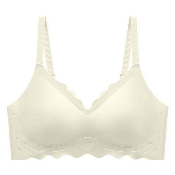 Levmjia Womens Seamless Comfort Bras No Underwire Wireless Bralette Soft Nylon Sleep for Women 32-40B/C/D Multi Color Pack of 2 Ultra Comfortable Support for Everyday Wear